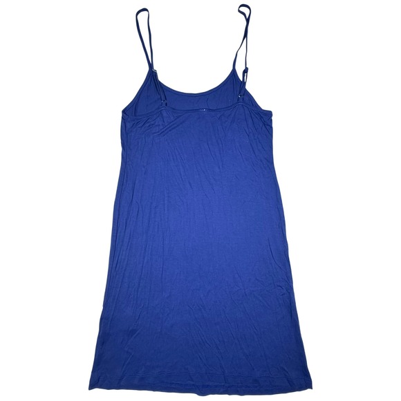 by Anthropologie‎ Blue Slip Dress Midi Spaghetti Strap Size M - Picture 3 of 9